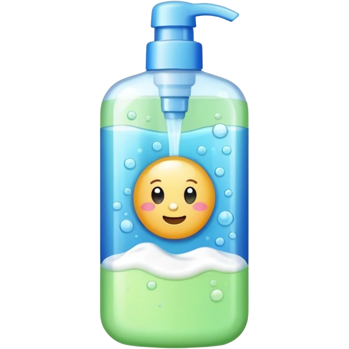 Soap and kids shampoo emoji