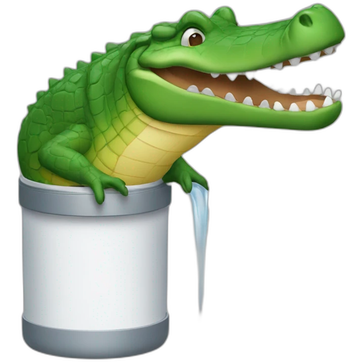 Vaporisateur crocodile emoji