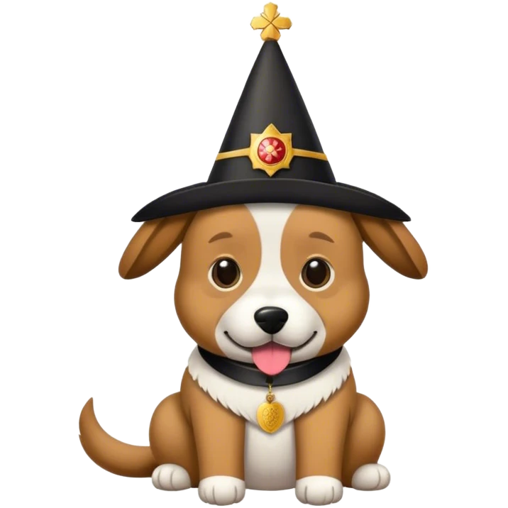 Perro pastor alemán con gorro de cumpleaños  emoji