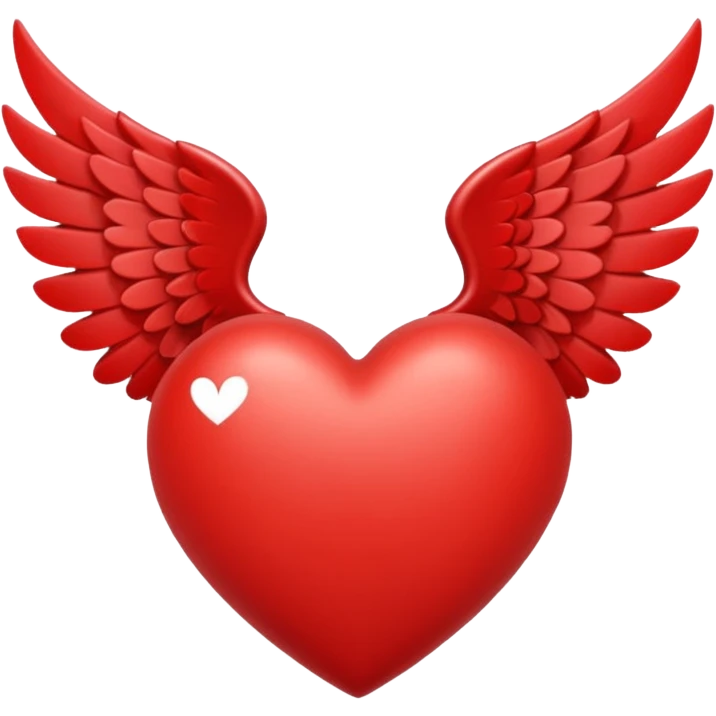 Heart with wings emoji