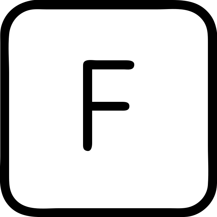 F key from computer keyboard emoji