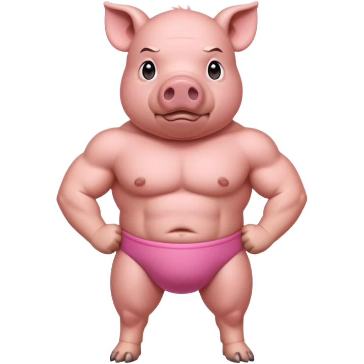 muscular pig emoji