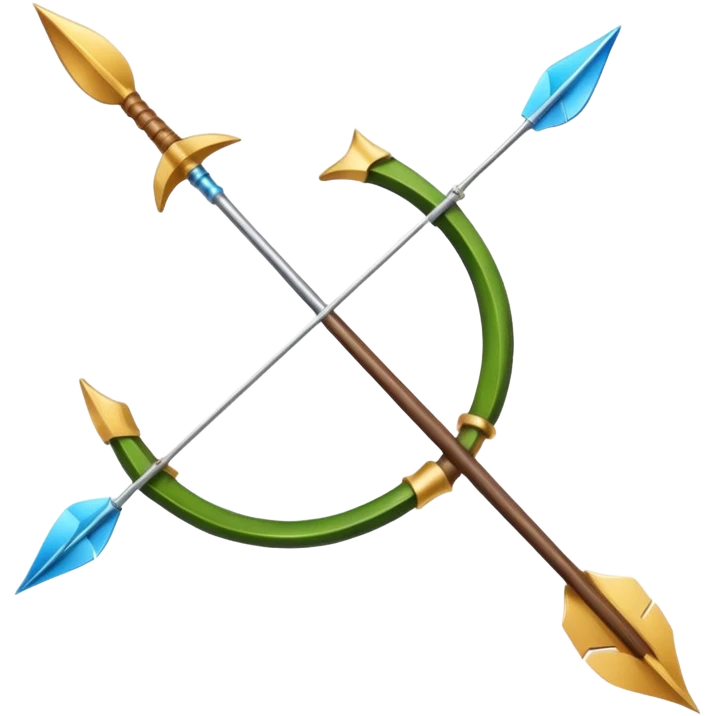 bow and arrow which has wind surrounded 
 emoji