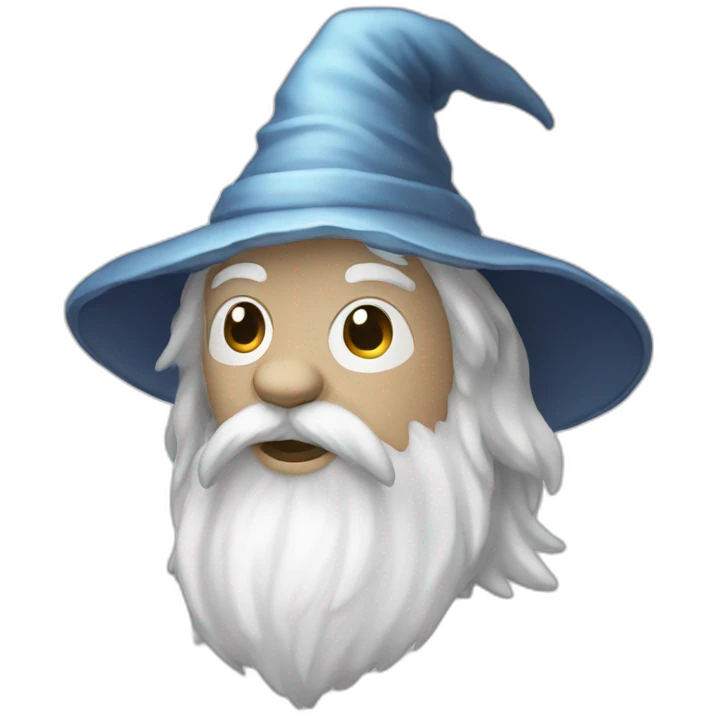 White wizard-bear emoji