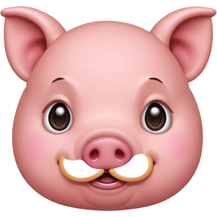 embarrassed pig emoji