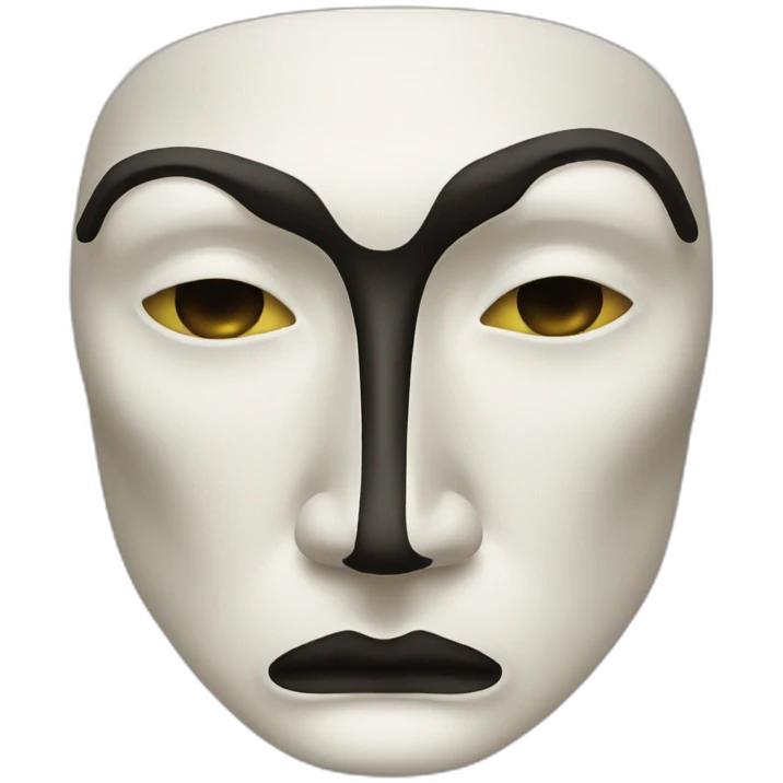Dali mask emoji
