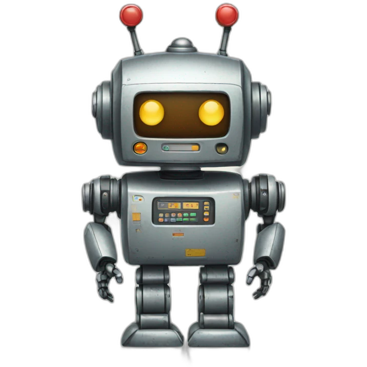 robot from the 80s emoji