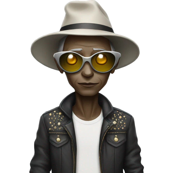 fashionable alien emoji