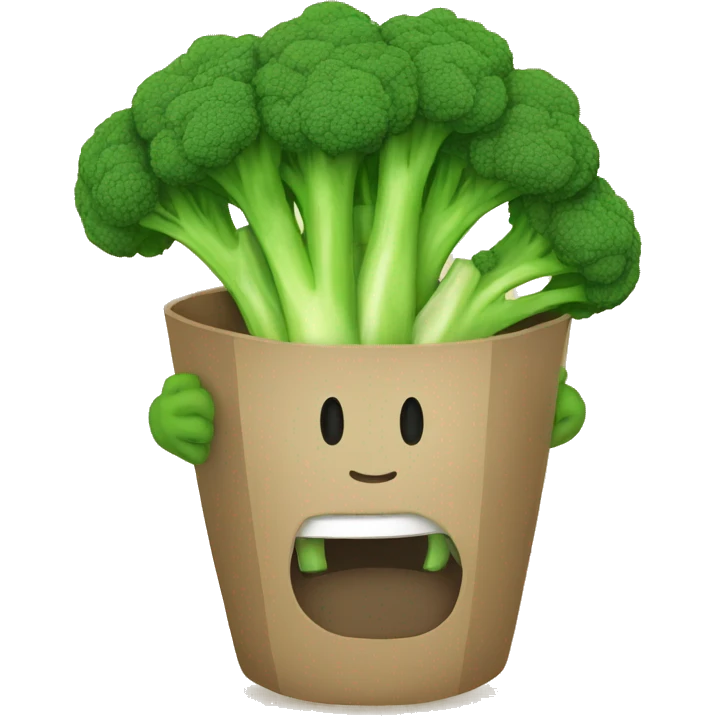 Broccoli is a superhero emoji | AI Emoji Generator