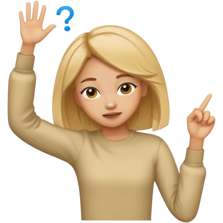 Girl dabbing emoji