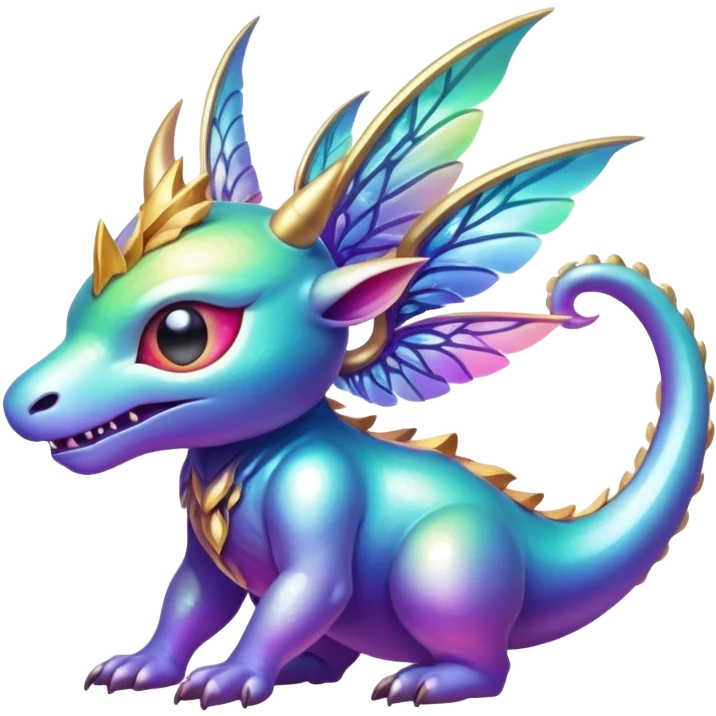 Epic divine legendary complex detailed iridescent gradients aesthetic-scenery-Fakémon-creature emoji