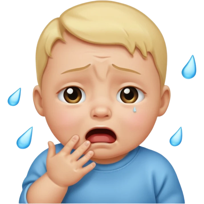 Loud baby emoji