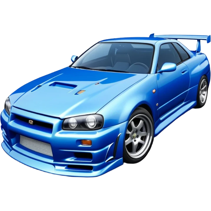 the Nissan Skyline R34 from 2 Fast 2 Furious emoji