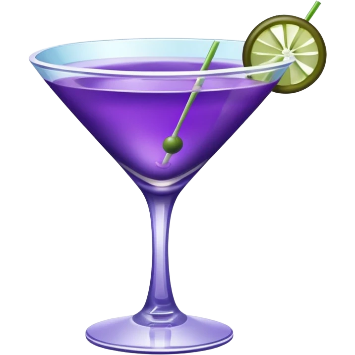 Purple Martini emoji