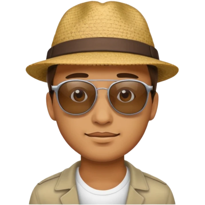 Man met een emoji