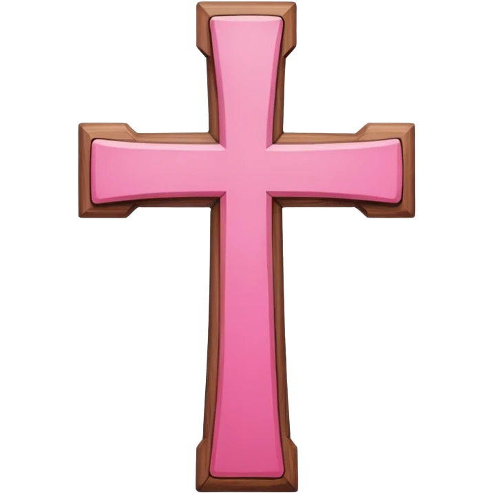 Pink cross emoji