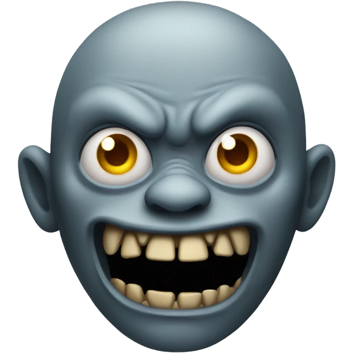 Scary creature with ugly face emoji