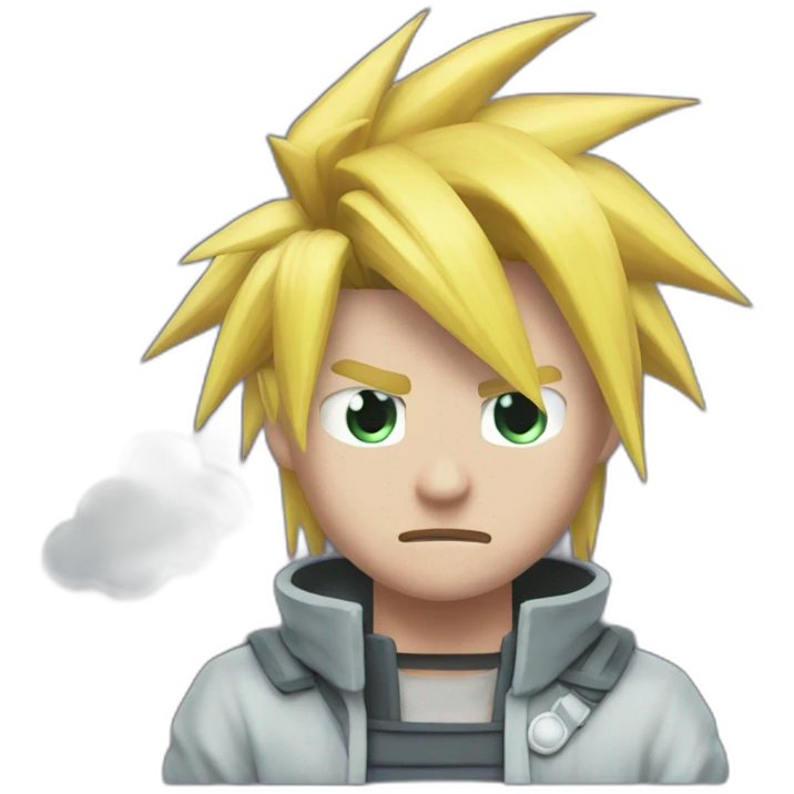 Cloud strife sick emoji
