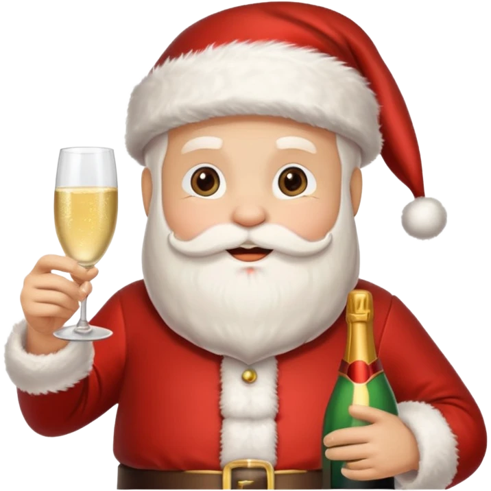 Santa Claus New Year 2026 emoji