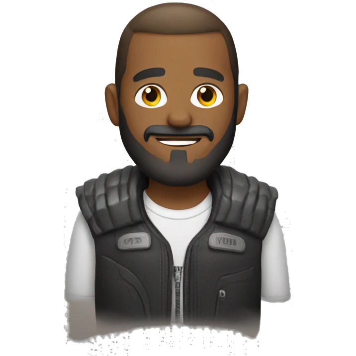 moto with bearded man  emoji
