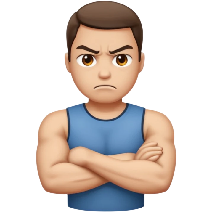 angry crossing arms emoji