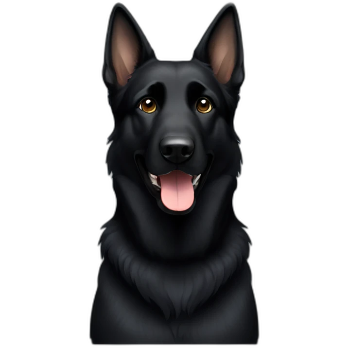 black german shepherd emoji