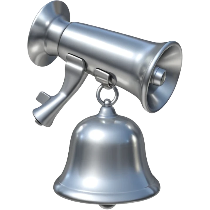 Disco hand bell emoji