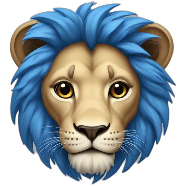 lion in israeli colours emoji