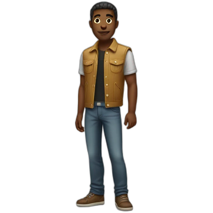 cool dude standing emoji