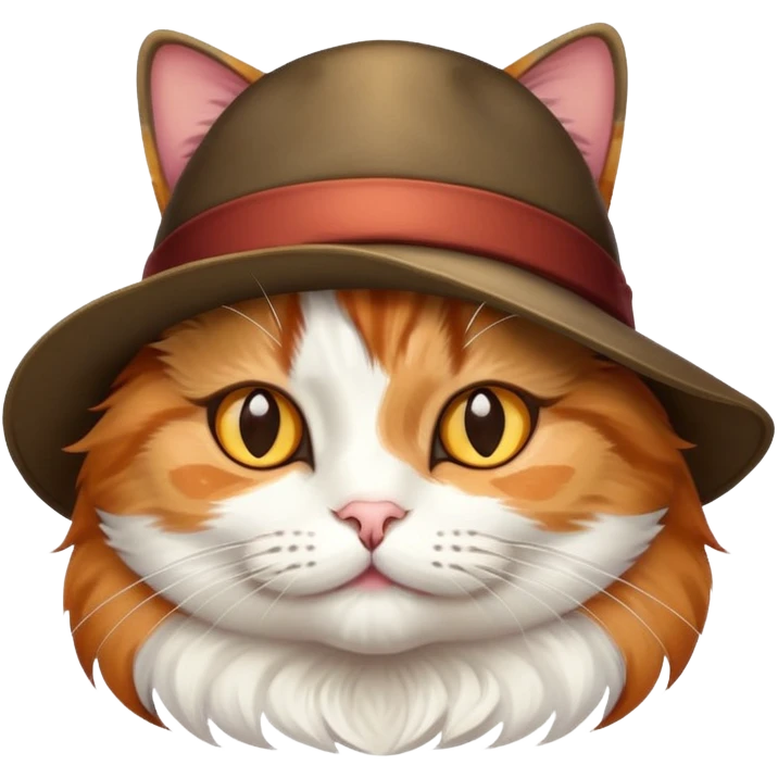 Cat with a hat emoji