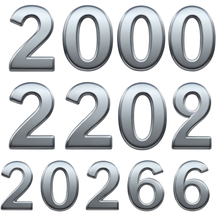 Números 2026 emoji