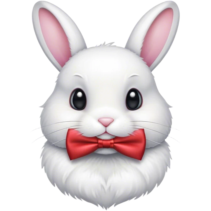 Un lapin avec un noeud  emoji