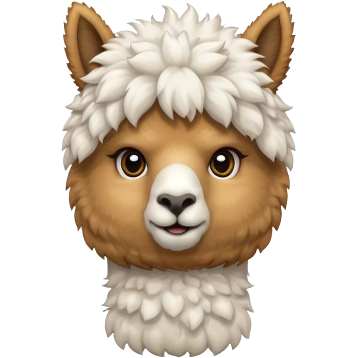 an alpaca thinking emoji