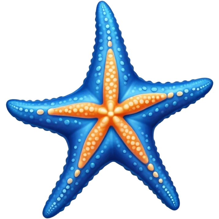 Estrella de mar azul emoji