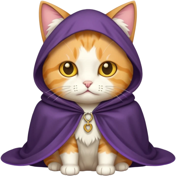 Cat with cloak emoji