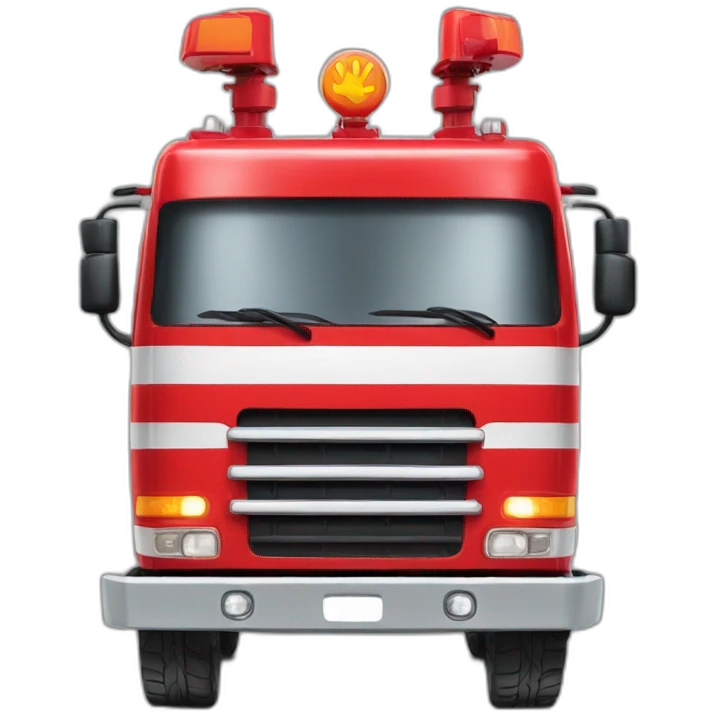 camion de pompier emoji