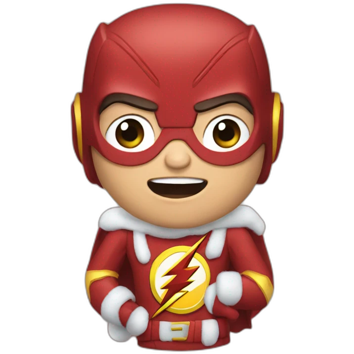 the flash christmas emoji