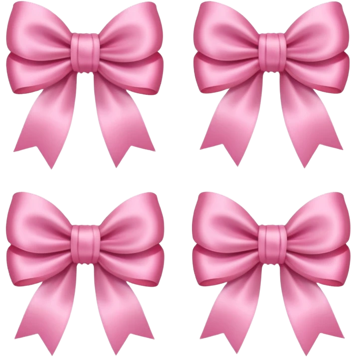 moños rosas emoji