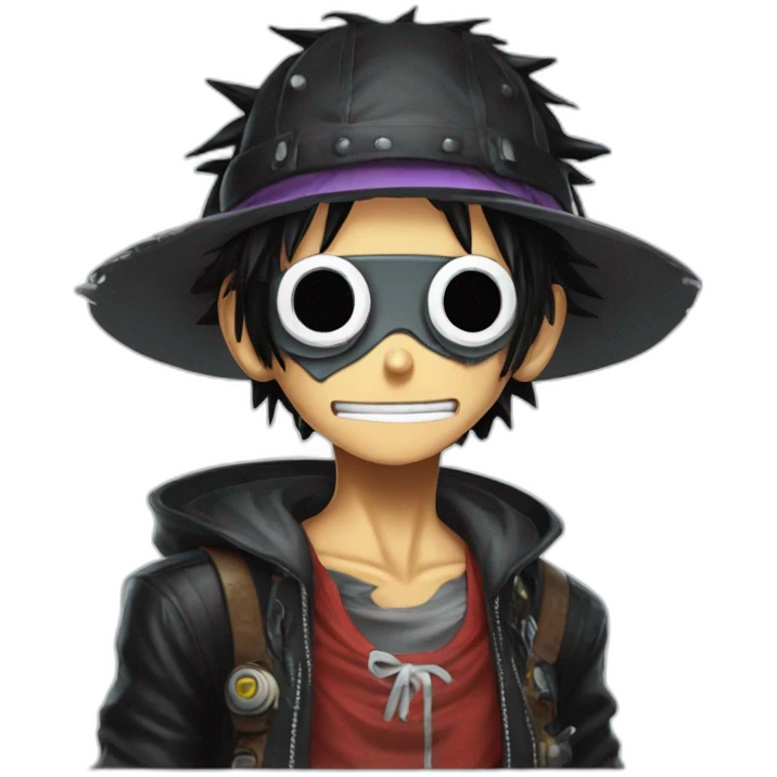 luffy cyberpunk emoji