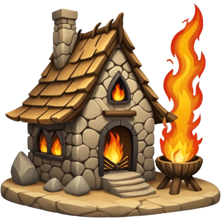 fire elemental tribe house emoji