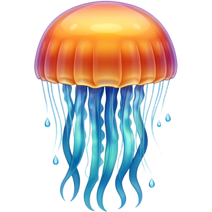 sea jellyfish, plastic bottle emoji