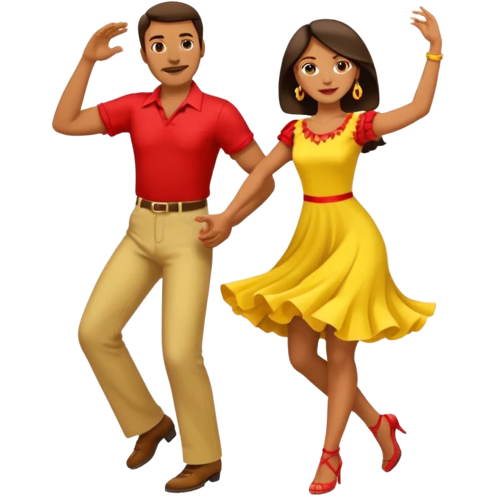 A couple dancing salsa emoji
