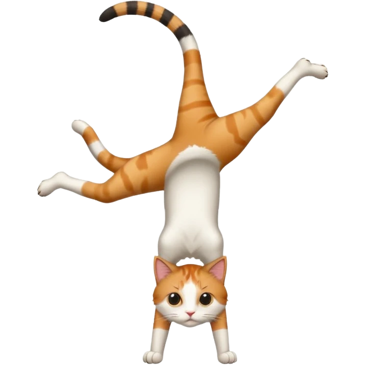Cat doing handstands  emoji