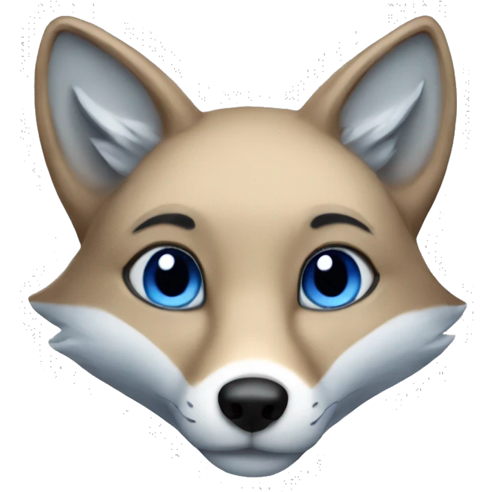 Blue fox emoji