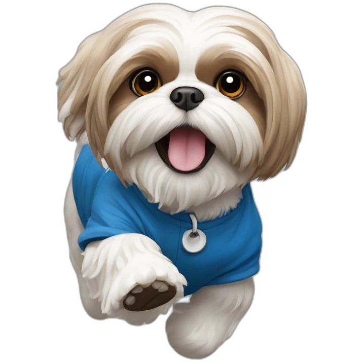 Shih tzu running emoji