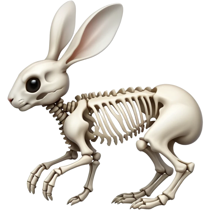 Rabbit skeleton emoji