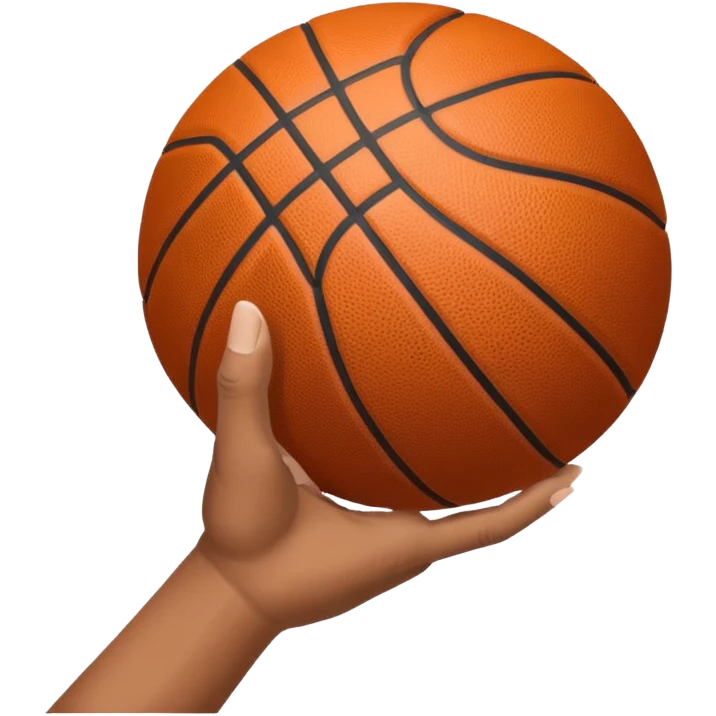 generate a throwing basket ball hand position emoji