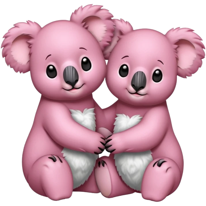 Two pink 🐨 emoji