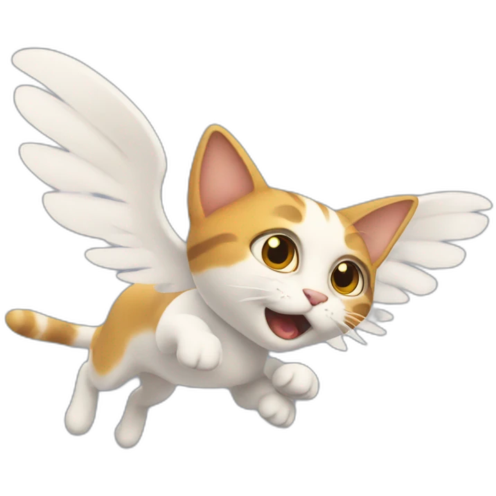 flying-cat emoji
