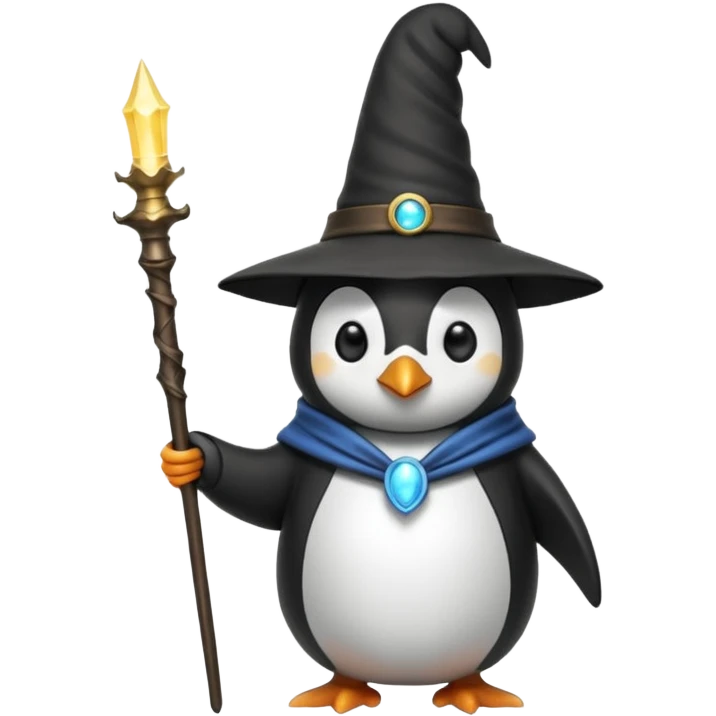 Penguin Wizard emoji